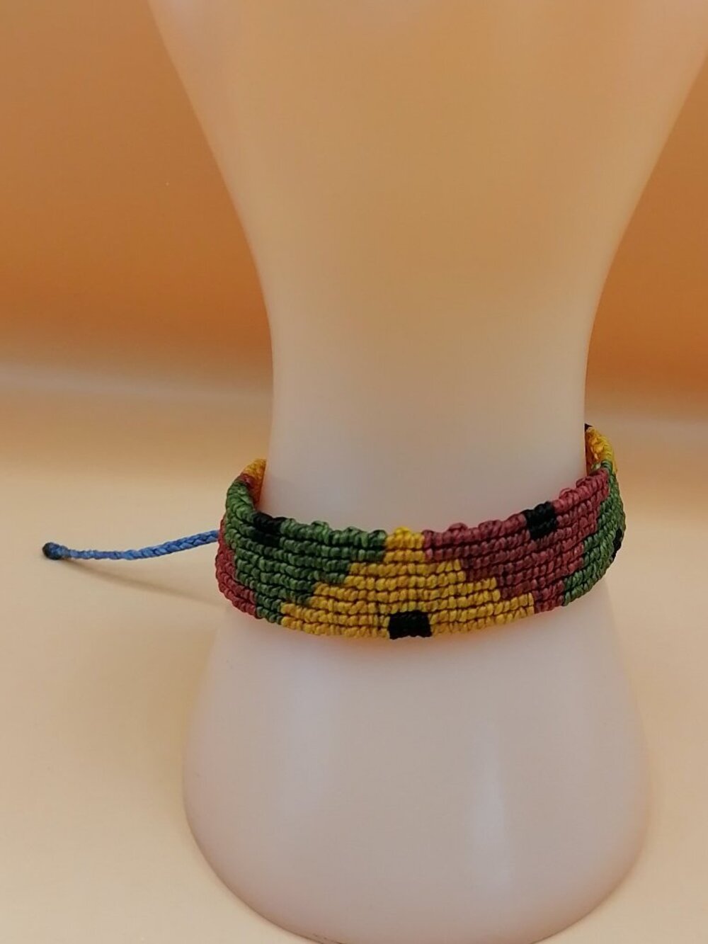 Andean Cosmovision Chakana Bracelet Peruvian Macrame Bracelet